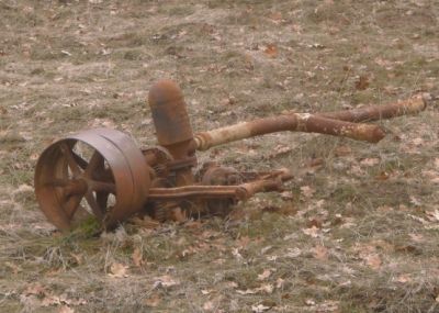 The old pump for the town of Horseshoe Bend.  Water was pumped from a seasonal creek up to a cistern on top of the hill a half mile away.